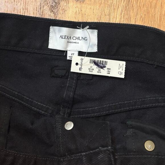 NWT Alexa Chung for Madewell High-Rise Straight Jean in Outridge Wash Size 27 - Picture 8 of 10